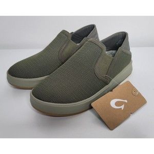 OluKai Ki'ihele Women's Slip-On Comfort Sneakers Shoes Size 7 Nori Green NEW